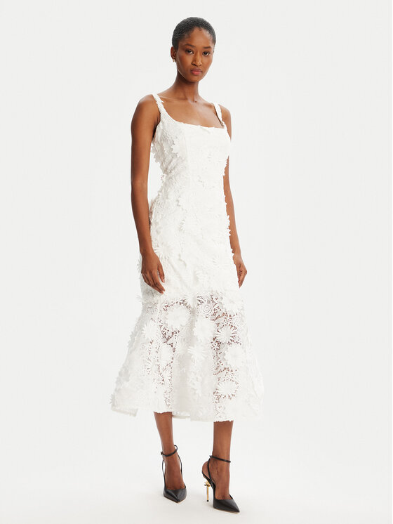 BARDOT BARDOT Coctailkleid Marico Lace 60000DB Weiß Regular Fit
