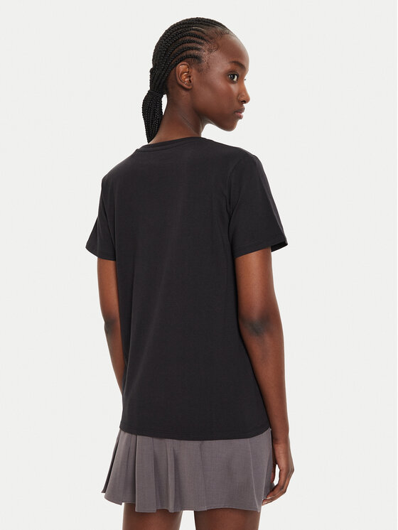 Pepe Jeans Pepe Jeans T-särk Fiore PL505948 Must Regular Fit