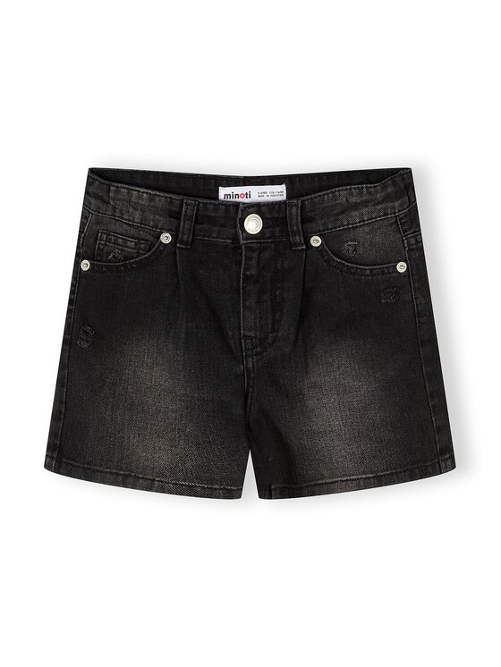 minoti minoti Szorty jeansowe 30SHORT153 Czarny Regular Fit