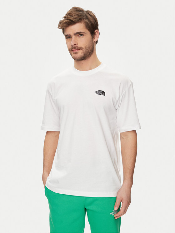 The North Face T-shirt Simple Dome NF0A87NR Bianco Oversize, taglia : XL