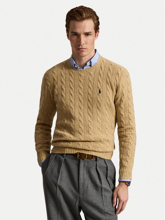 Polo Ralph Lauren Polo Ralph Lauren Sveter 710876762009 Béžová Regular Fit