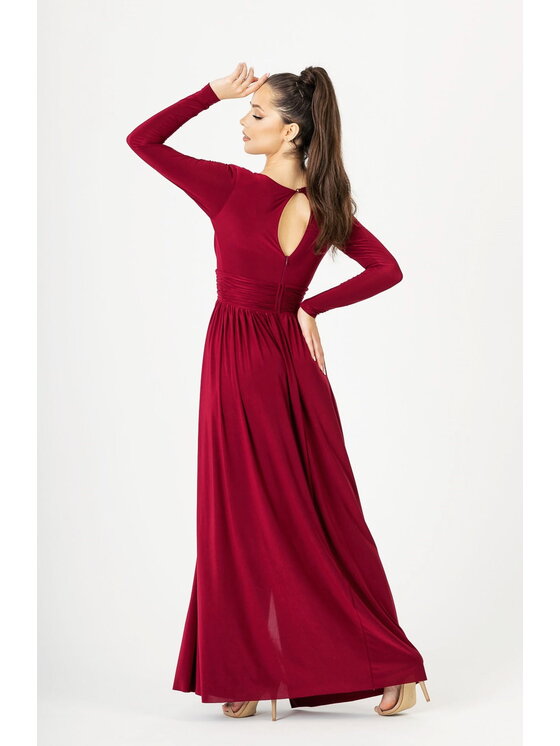 Aurora Aurora Večerní šaty Adelle Bordó Ladies Fit
