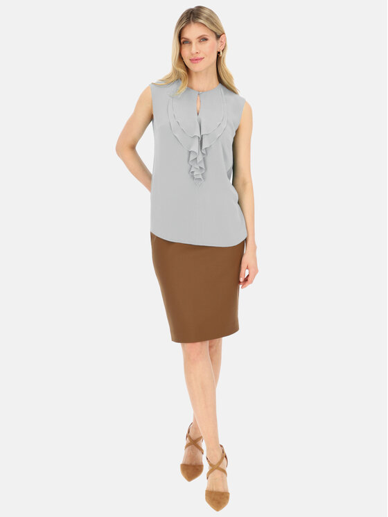 Potis & Verso Potis & Verso Bluzka Oaza Szary Regular Fit
