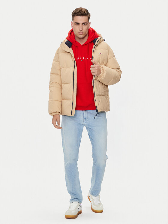 Tommy Jeans Tommy Jeans Зимно яке Essential DM0DM18487 Бежов Regular Fit