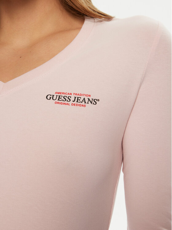 Guess Jeans Guess Jeans Majica W4YI21 J1314 Ružičasta Regular Fit