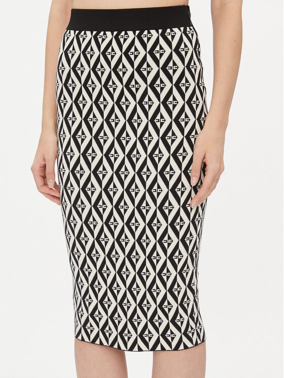 Elisabetta Franchi Elisabetta Franchi Пола тип молив GK-81B-36E2 Цветен Slim Fit