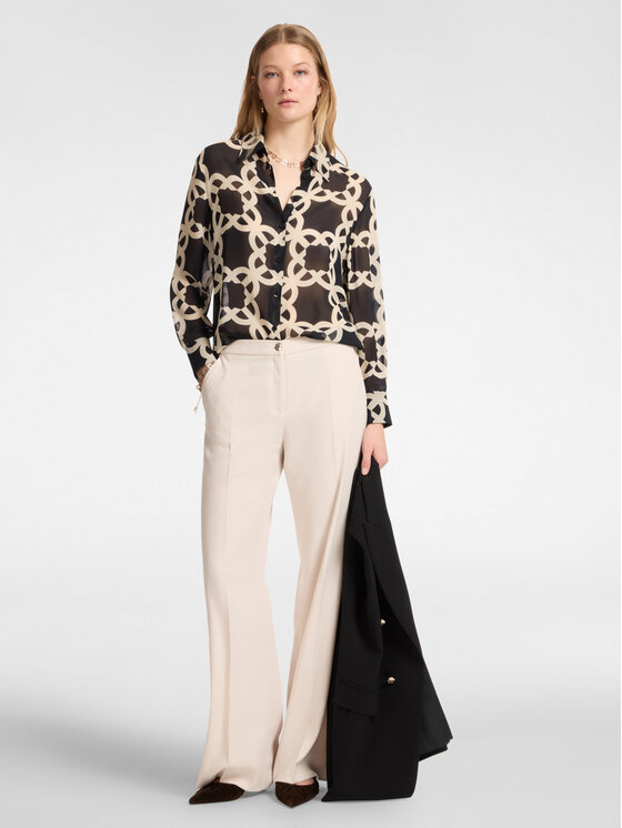 Elena Mirò Elena Mirò Camicia 5155P200217N001 Nero Regular Fit