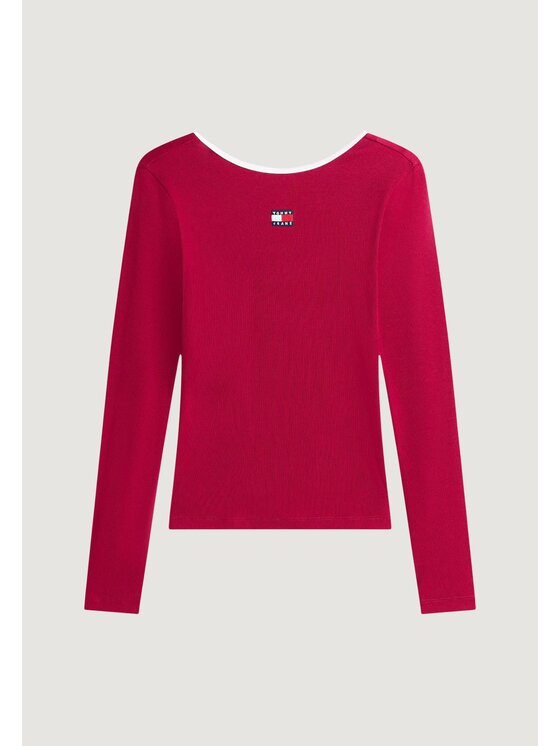 Tommy Jeans Tommy Jeans T-shirt DW0DW21839 Bordeaux Casual Fit