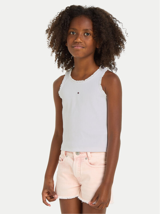 Tommy Hilfiger Tommy Hilfiger Top Essential KG0KG07905 Weiß Regular Fit