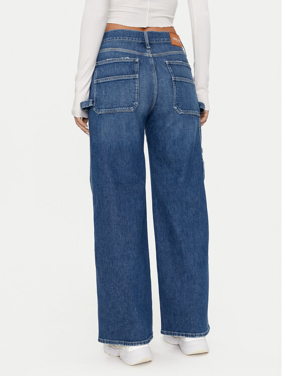 REPLAY Replay Jeansy WA526 .000.773 761 Granatowy Wide Leg