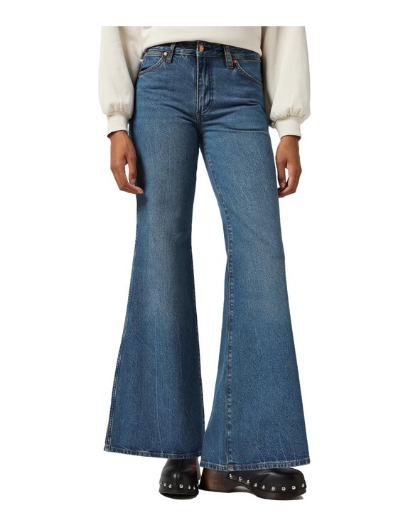 Wrangler Wrangler Jeansy 112356414 Niebieski Bootcut Fit