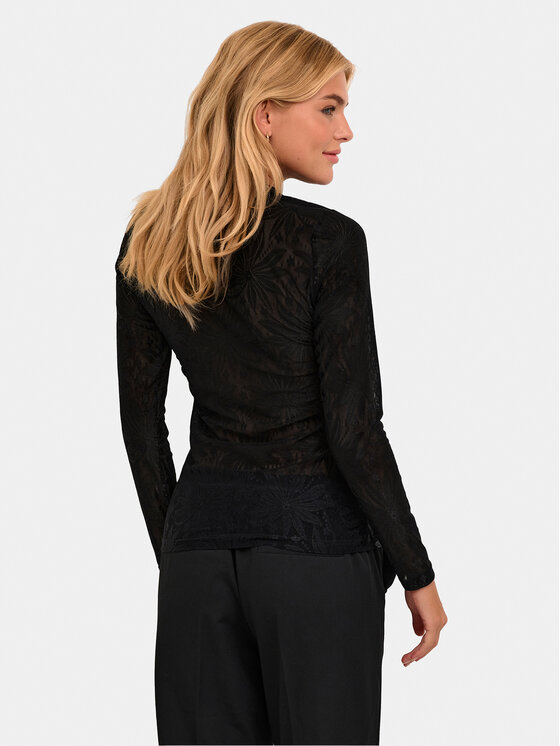 Kaffe Kaffe Bluzka Nille 10508317 Czarny Slim Fit