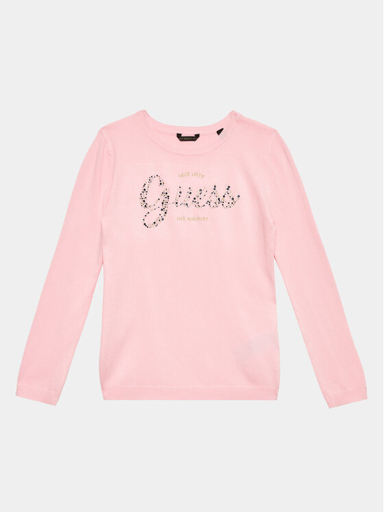 Guess Guess Пуловер J3YR05 Z2NQ2 Розов Regular Fit