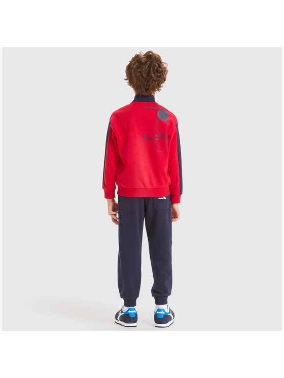 Diadora Diadora Komplet dresowy DIADORA JB.TRACKSUIT FZ HOOPLA Granatowy Regular Fit