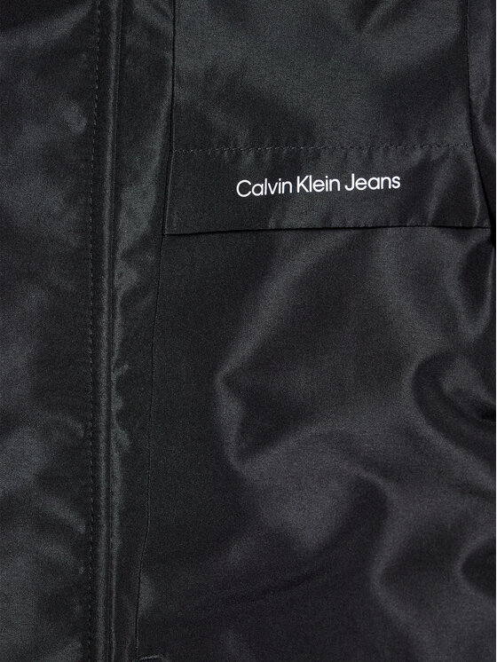 Calvin Klein Jeans Calvin Klein Jeans Μπουφάν μεταβατικό Back To School IB0IB01274 Μαύρο Regular Fit