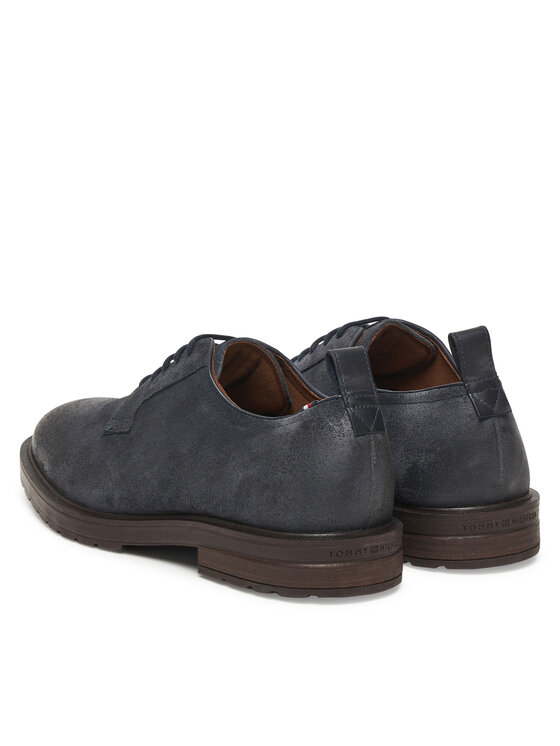 Tommy Hilfiger Tommy Hilfiger Īsi apavi Cleated Derby FM0FM05770 Tumši zils