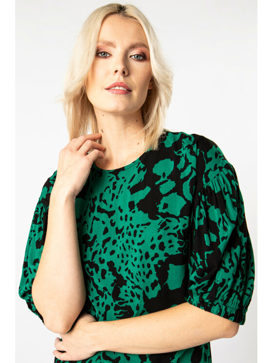 QUIOSQUE QUIOSQUE Každodenné šaty 4LD011955 Zelená Regular Fit