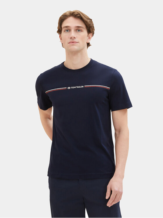 Tom Tailor Tričko 1037803 Tmavomodrá Regular Fit