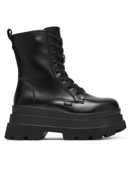 Buffalo Buffalo Ghete Jupiter Lace Up Mid 1622609 Negru