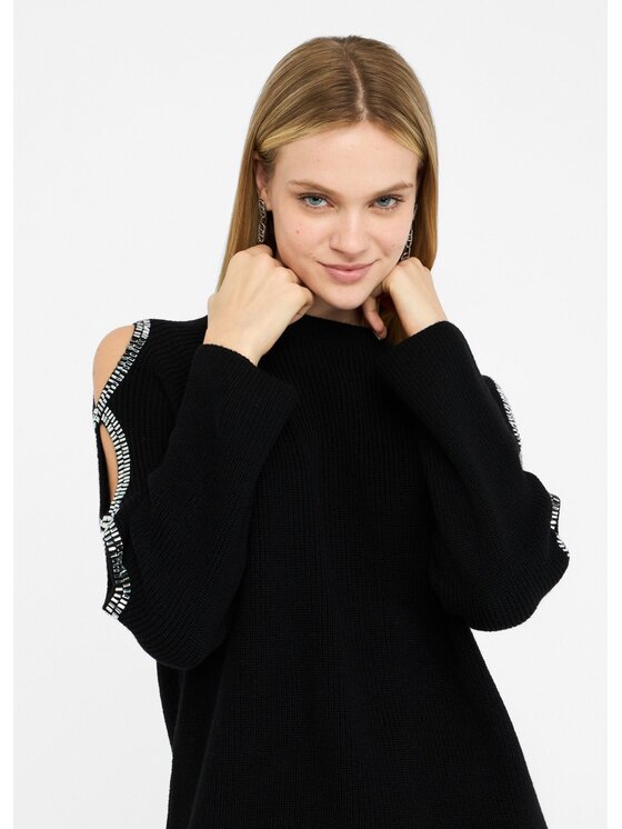 Liu Jo Liu Jo Maglione MF5486MA85Q00137 Nero Regular Fit
