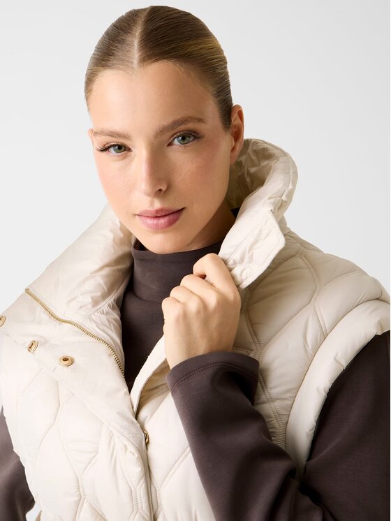 Guess Guess Sportovní vesta 180314 Béžová Classic Fit