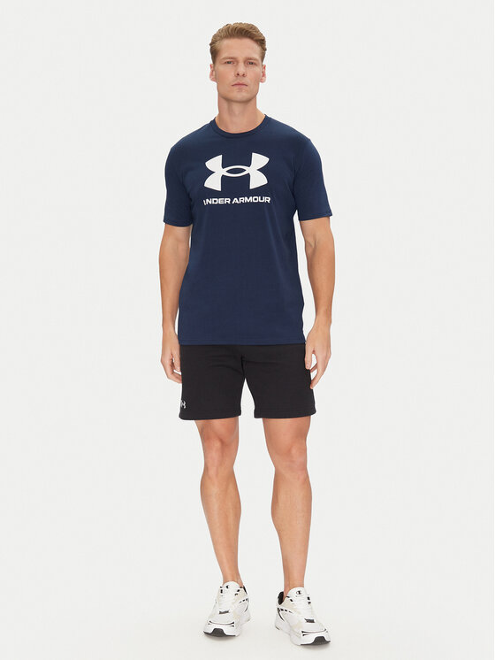 Under Armour Under Armour Тишърт Ua Sportstyle Logo Update Ss 1382911 Тъмносин Loose Fit