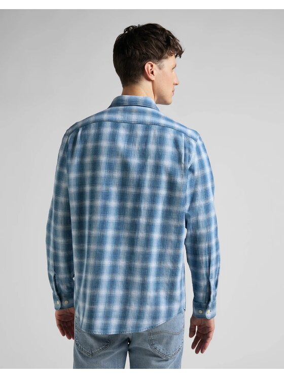Lee Lee Camicia WORKER SHIRT Blu Regular Fit