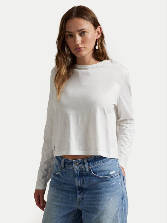 Polo Ralph Lauren Polo Ralph Lauren Bluză 211967103001 Alb Classic Fit