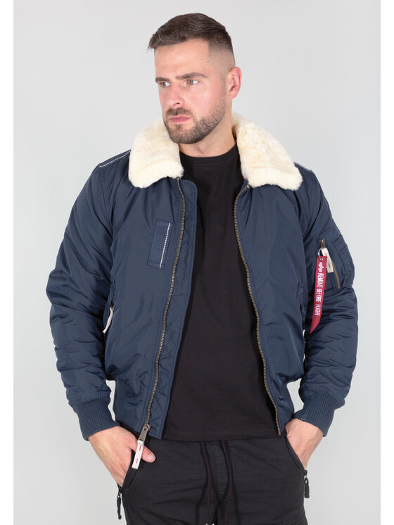Alpha Industries Alpha Industries Kurtka bomber AI.143104-07 Granatowy Vintage Fit
