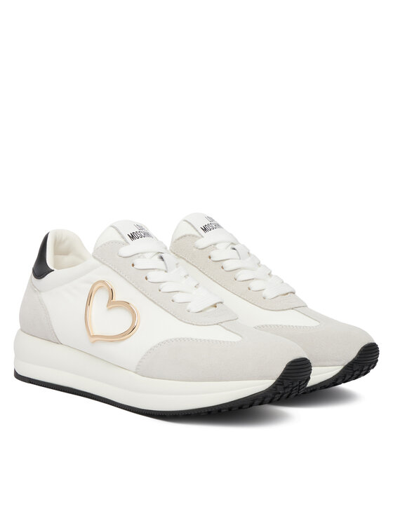 LOVE MOSCHINO LOVE MOSCHINO Sneakersy JA15344G1OINC10A Biały