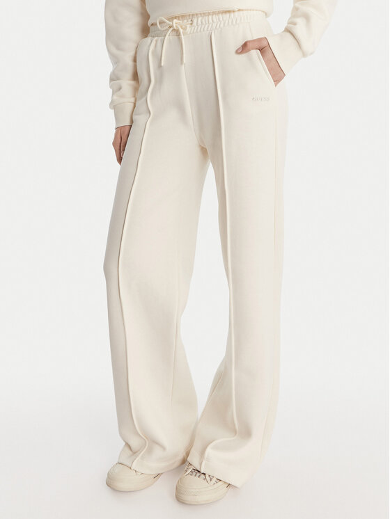 Guess Pantaloni trening V6RB17 K9V31 Écru Regular Fit