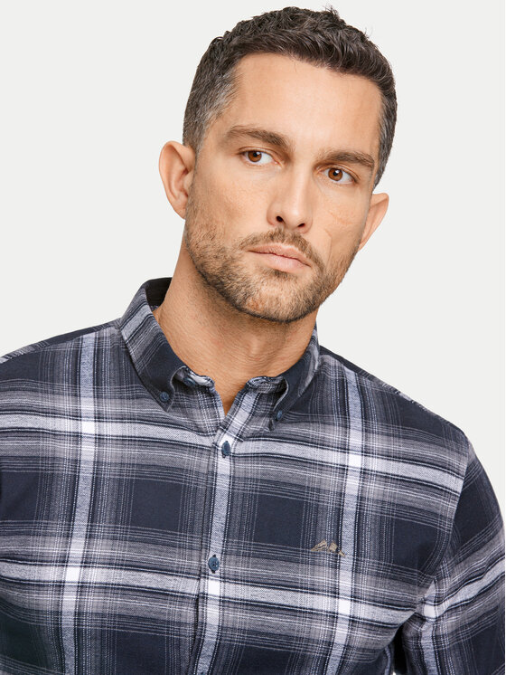 Lindbergh Lindbergh Cămașă 30-225054 Gri Relaxed Fit