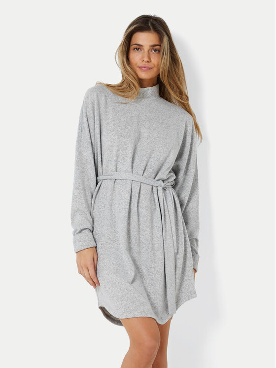 Noisy May Noisy May Трикотажна сукня City 27013883 Сірий Regular Fit
