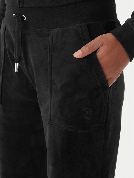 Juicy Couture Juicy Couture Teplákové kalhoty JCBBJ225802 Černá Slim Fit