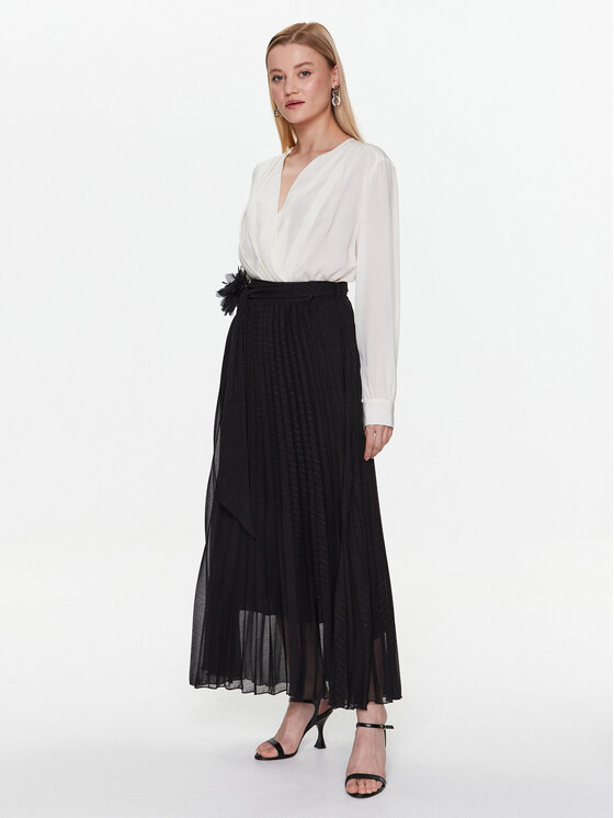 Dixie Dixie Plisovaná sukňa G319V007A Čierna Regular Fit