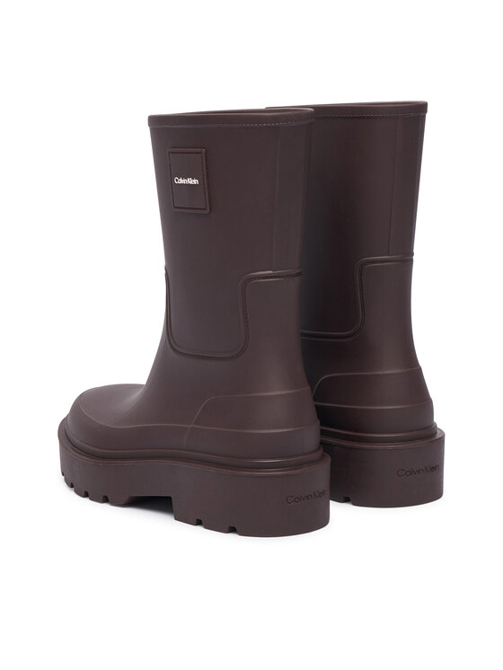 Calvin Klein Calvin Klein Гумени ботуши Rainboot Rubber HW0HW03179 Тъмнокафяв