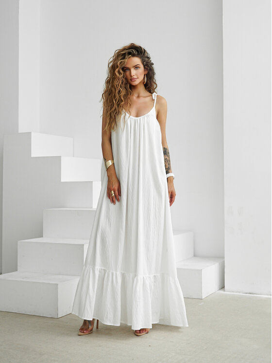 LilaLou LilaLou Letní šaty Gypsy Bílá Oversize