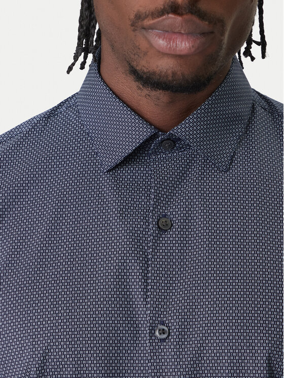 Calvin Klein Calvin Klein Πουκάμισο LV019EU083 Σκούρο μπλε Slim Fit