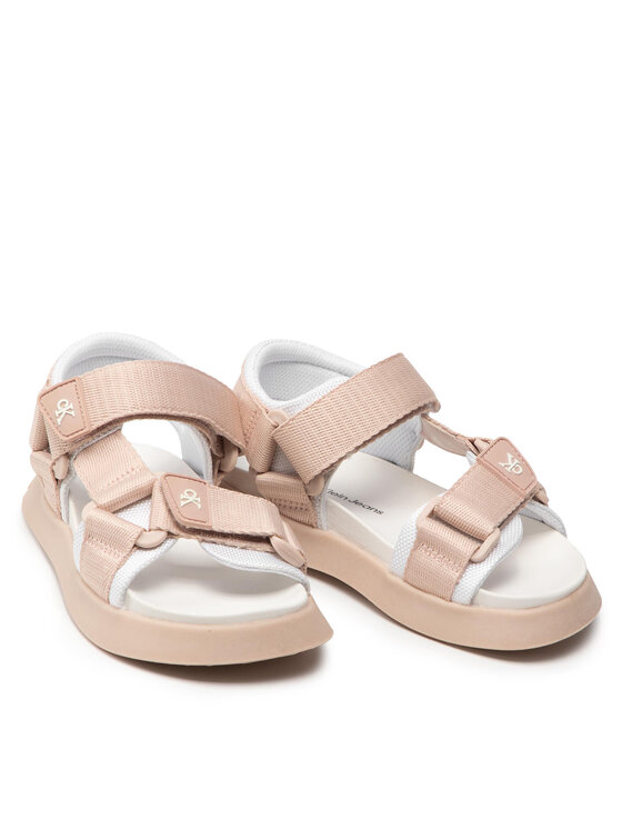 Calvin Klein Jeans Calvin Klein Jeans Sandały Velcro Sandal V3A2-80210-0034 Beżowy