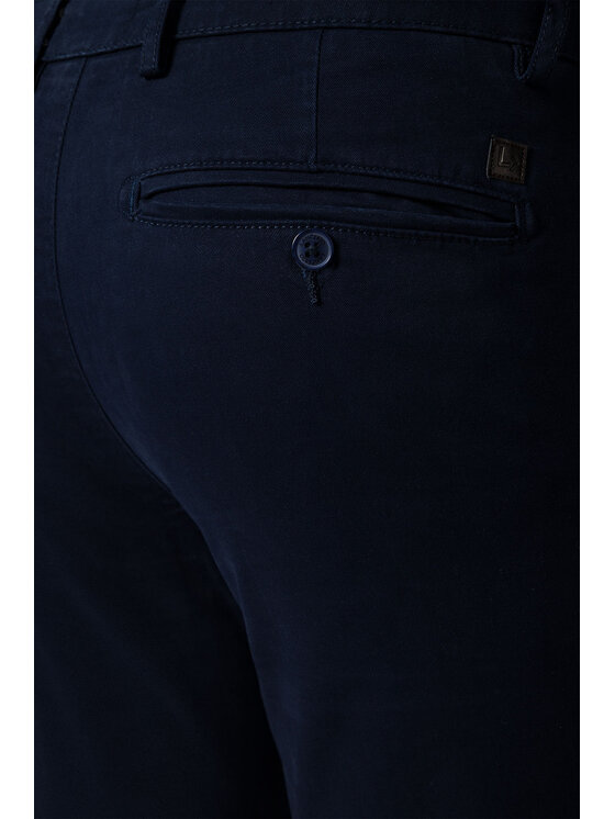Lancerto Lancerto Chinosy Gareth SP082222000001 Granatowy Slim Fit