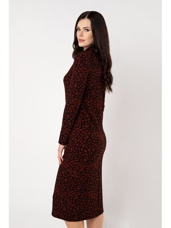 QUIOSQUE QUIOSQUE Každodenné šaty DR2179 Hnedá Regular Fit