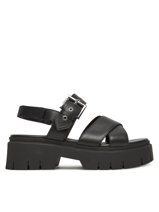 HUGO HUGO Sandály Kris_Sandal_BKNA 50542072 Černá