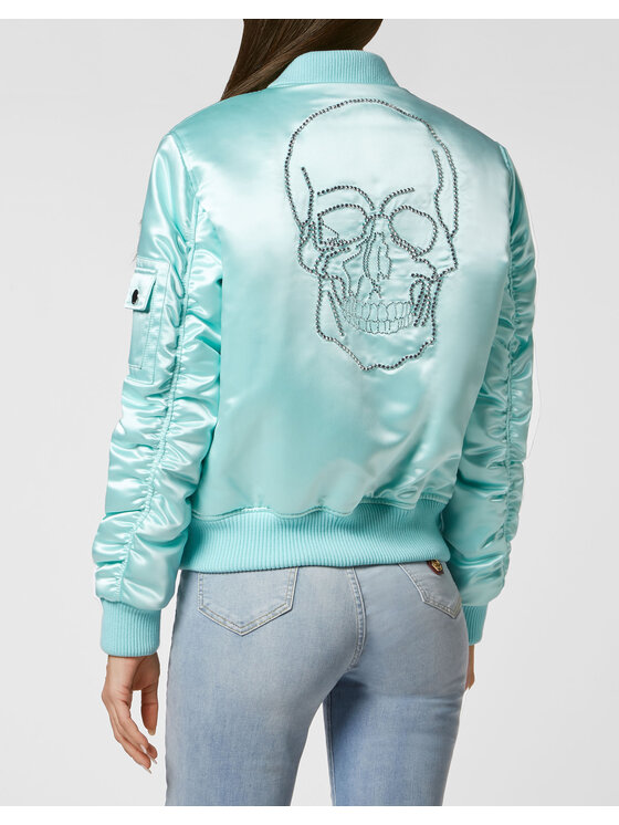 PHILIPP PLEIN PHILIPP PLEIN Bundy bomber 13711 Tyrkysová Regular Fit