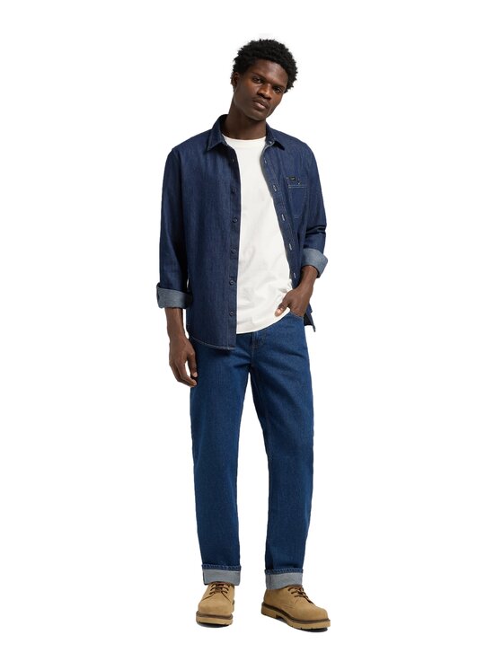 Lee Lee Jeansy West Niebieski Loose Fit