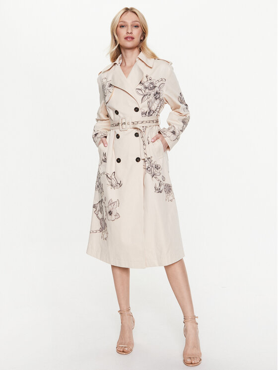 Pinko Trench 100990 A0TL Bej Regular Fit