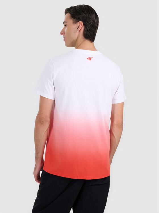4F 4F T-Shirt SPORTS CLUB Czerwony Regular Fit
