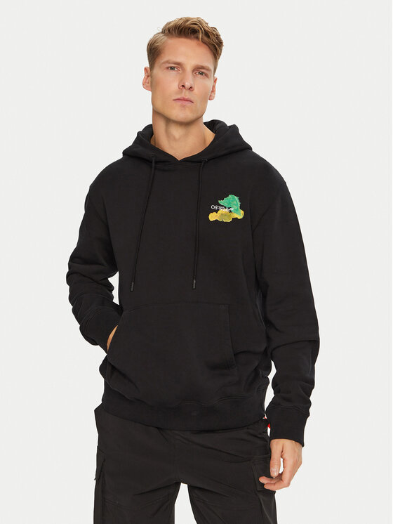 Off-White Off-White Bluză OMBB097S23FLE0041084 Negru Regular Fit