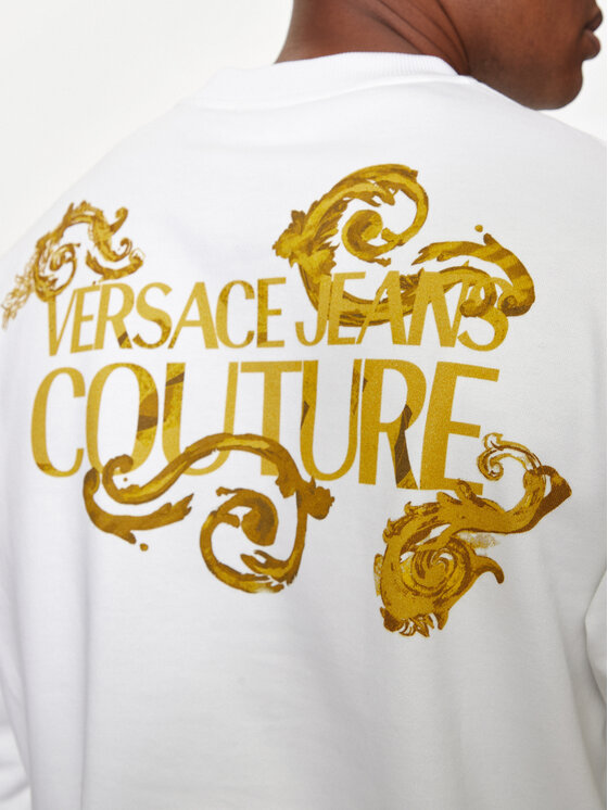 Versace Jeans Couture Felpa 76GAI3RW Bianco Regular Fit Modivo