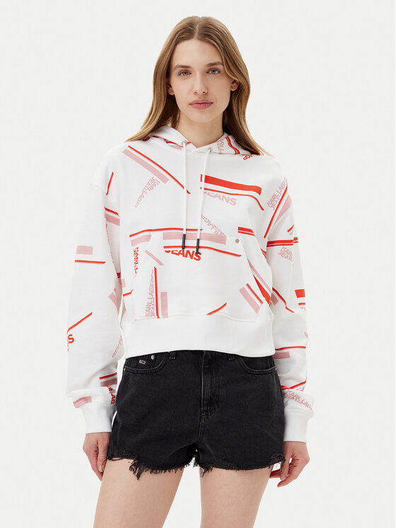 Női Pulóver Karl Lagerfeld Jeans, Méret: S, Fehér, A2W20020