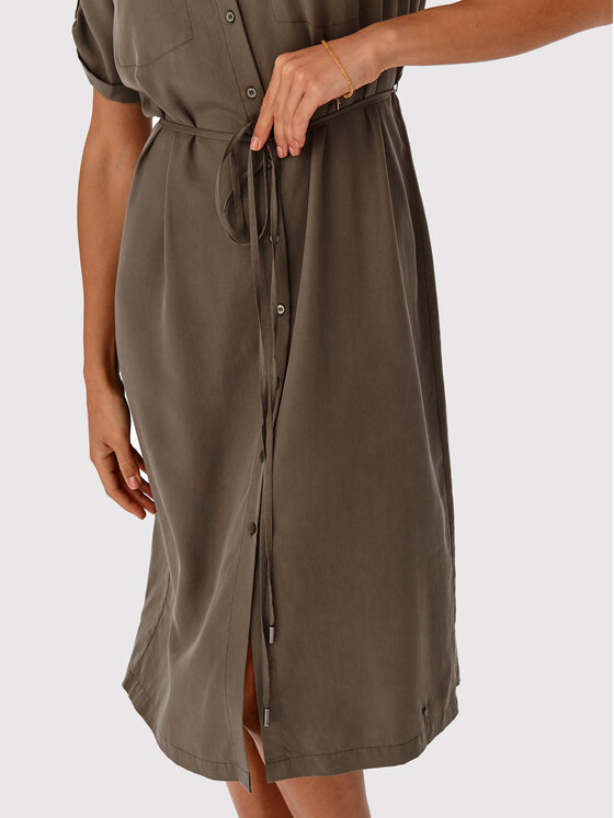 TATUUM Tatuum Sukienka koszulowa Peleko T2207.419 Zielony Relaxed Fit